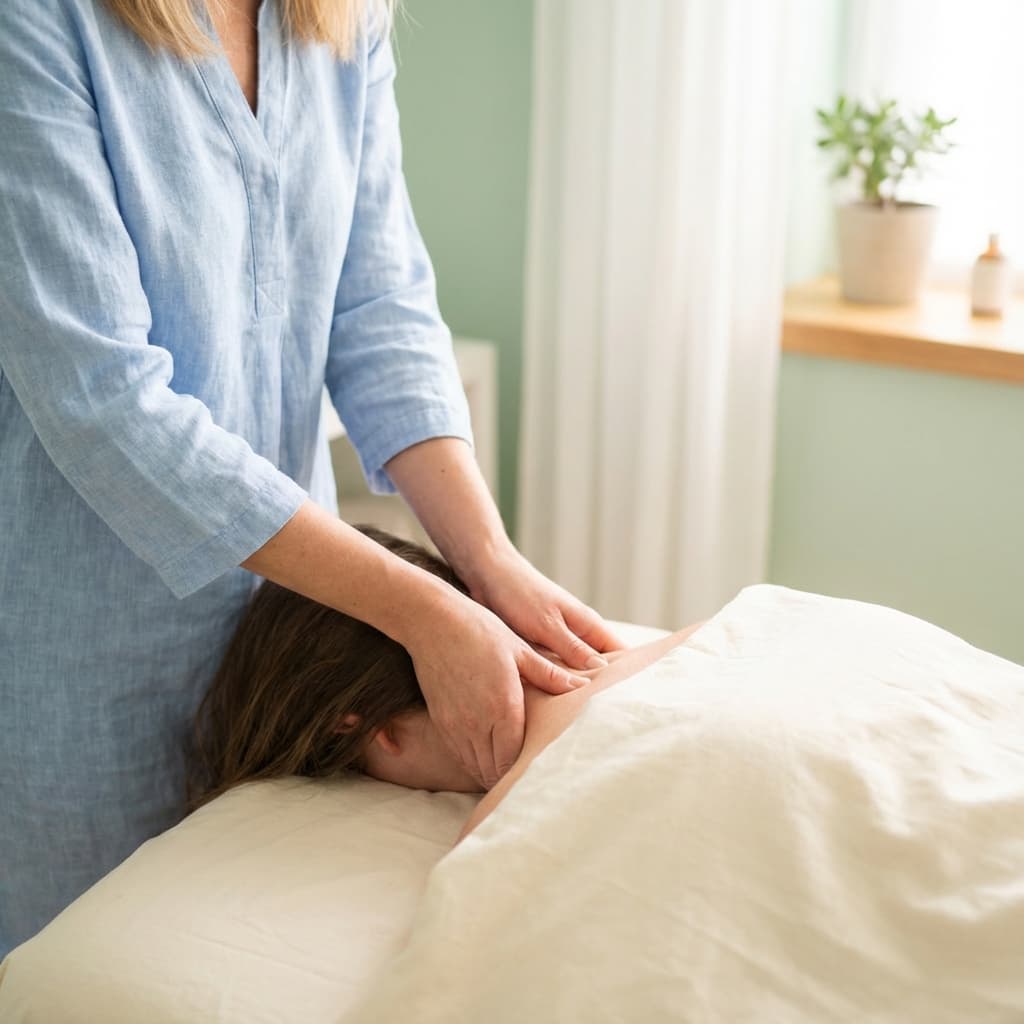 Séance d'ostéopathie